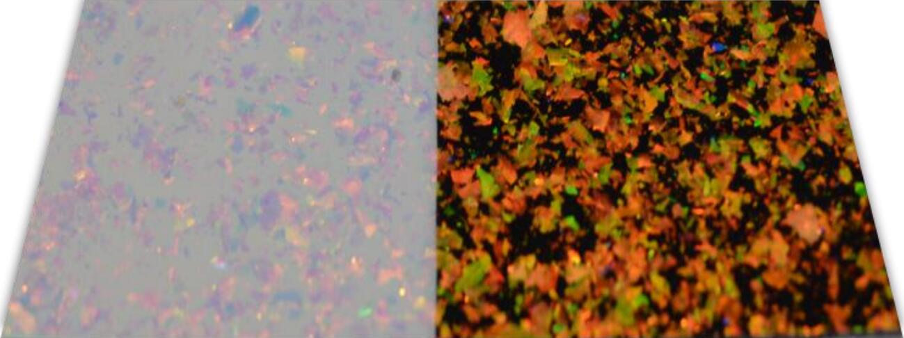 TS-04 Optically variable pigment/ink Red-Yellow Green 200-300μm-HiBlueStar